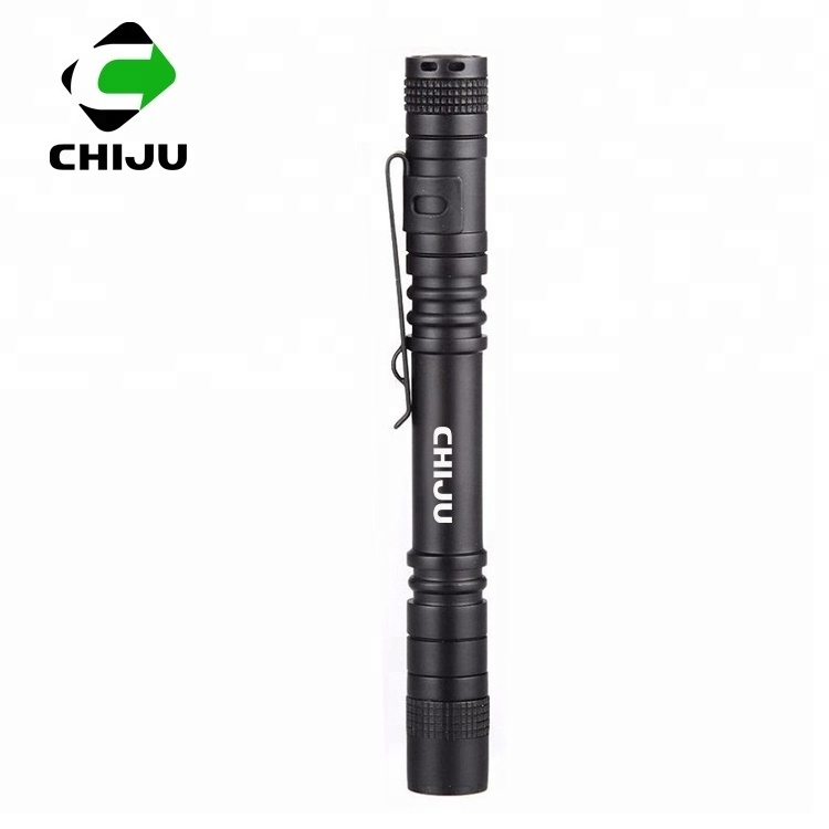 Mini AAA LED Tactical Flashlight Pocket Torch Light 150LM Doctor Pen Flashlight with Metal Clip