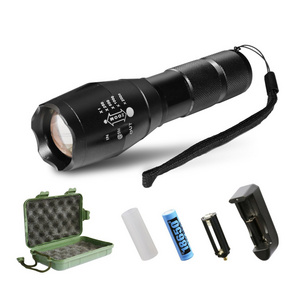 Aluminum High Power 1000 Lumen 10w Rechargeable Tactical Led Flashlight