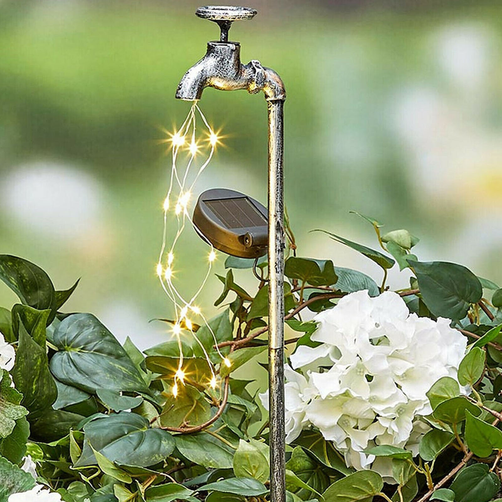 Solar Garden Decoration Landscape Path LED Light Water Can Lights Outdoor Romantic Starlight Night Light for Pathway Yard Decor