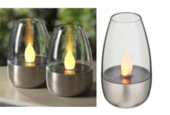 Wholesale Solar Powered LED Flameless Candle Tea Lights Home Decoration Table Candlelight Sensor Waterproof LED Candle Light