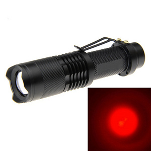 High Power Zoomable Red Green Blue Light Led Torch Flashlight for Hunting Astronomy Aviation Night Observation