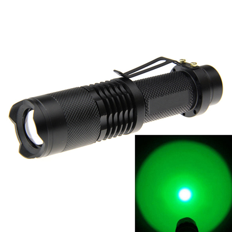 High Power Zoomable Red Green Blue Light Led Torch Flashlight for Hunting Astronomy Aviation Night Observation