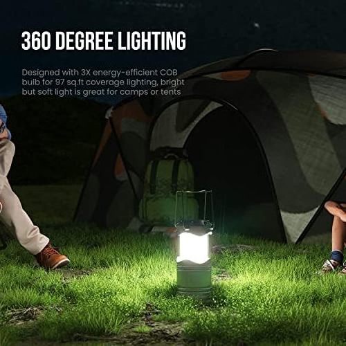 Emergency Survival Lights Pop UP Lanterns for Power Outages, Bright Battery Powered Hanging Lanterns for Outdoor Camping Hiking