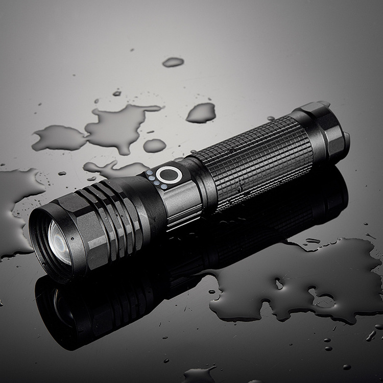 New 20W 2600 Lumen Type-C USB 21700 rechargeable tactical 5 Lighting Mode Handheld led torch Flashlight