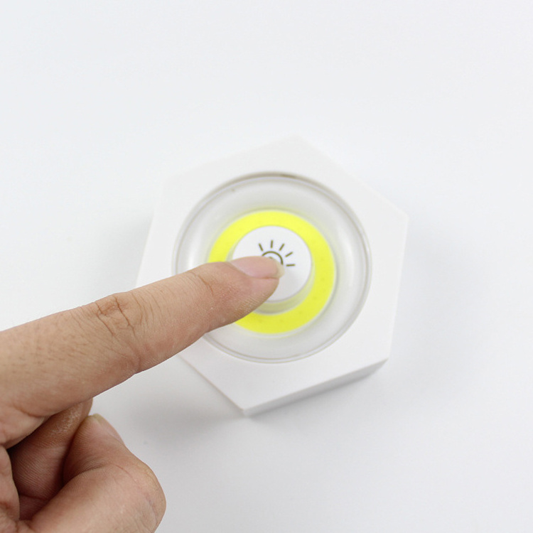 Hot sell Wireless Remote Control Mini Night Light Human Sensor Cob  Led Cabinet Night Light