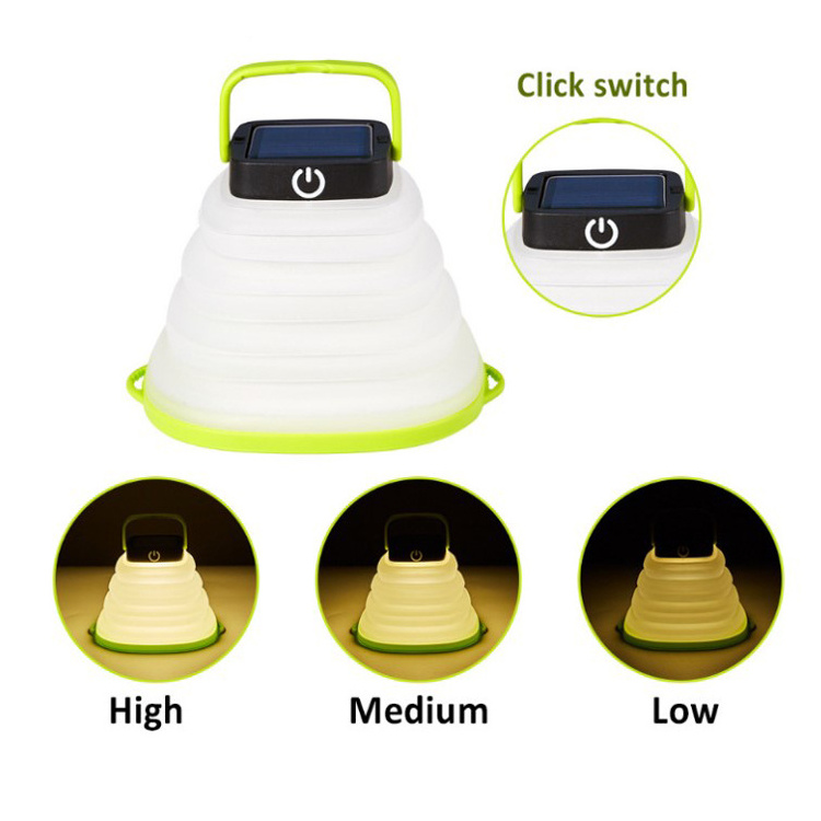 solar usb camp lantern inflatable solar camping lantern outdoor waterproof mini lantern