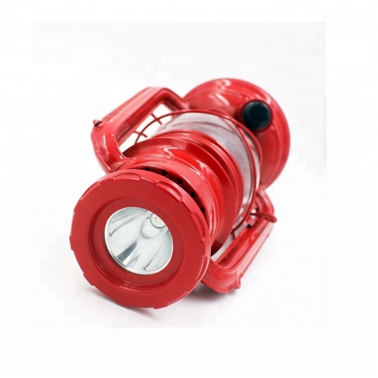 2 in 1 Battery powered led hurricane lantern Kerosene lantern with red color