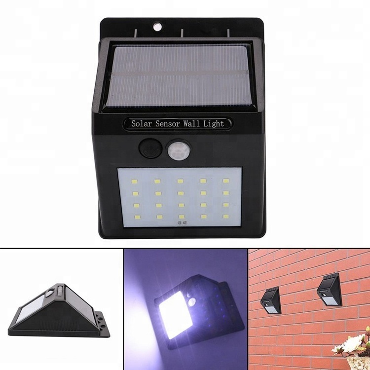 IP65 Waterproof Wireless Security Outdoor Solar Street Light Motion Sensor 20 led Solar Wall Light Solar Light for Garden