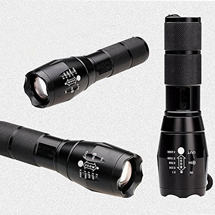 Aluminum High Power 1000 Lumen 10w Rechargeable Tactical Led Flashlight