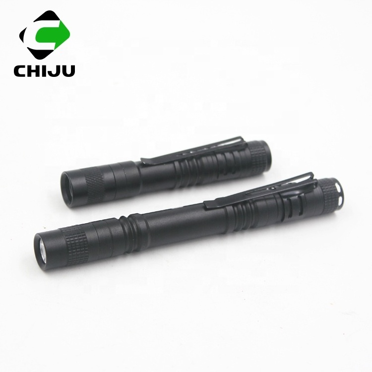 Super Bright LED Pen light Pocket Clip Tactical Torch Lamp Promotional Small Mini Flashlight