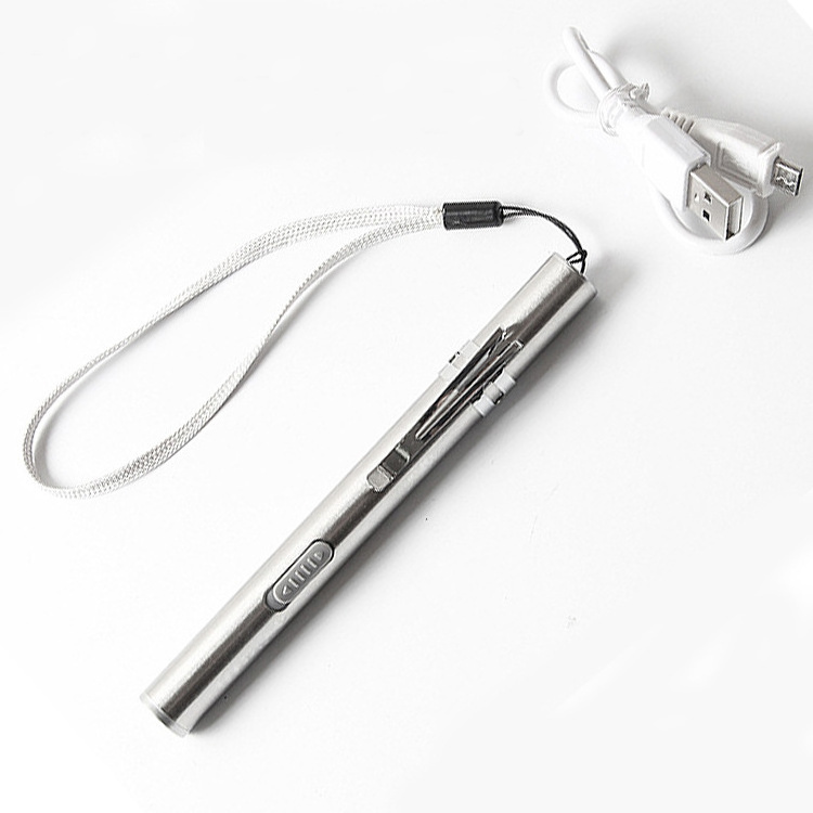 Hot seller Aluminum Medical Mini Led Light Pen Flashlight light with clip for students doctors warm light