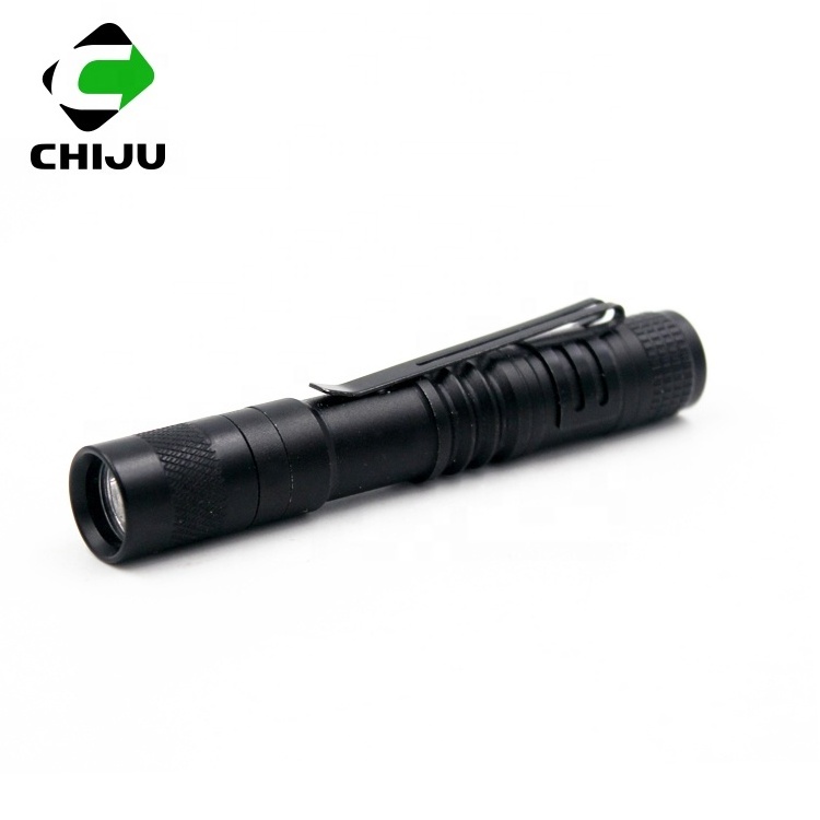 Super Bright LED Pen light Pocket Clip Tactical Torch Lamp Promotional Small Mini Flashlight