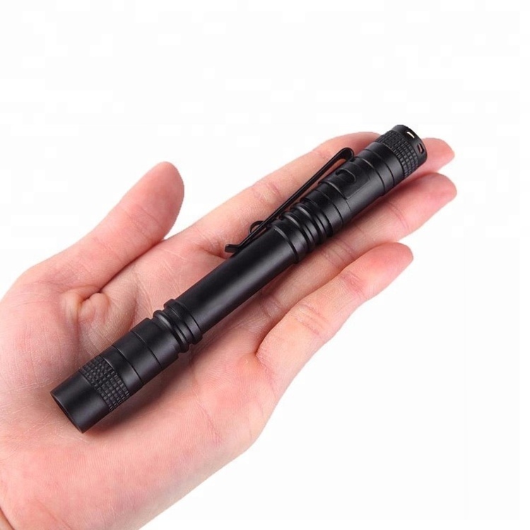 Mini AAA LED Tactical Flashlight Pocket Torch Light 150LM Doctor Pen Flashlight with Metal Clip