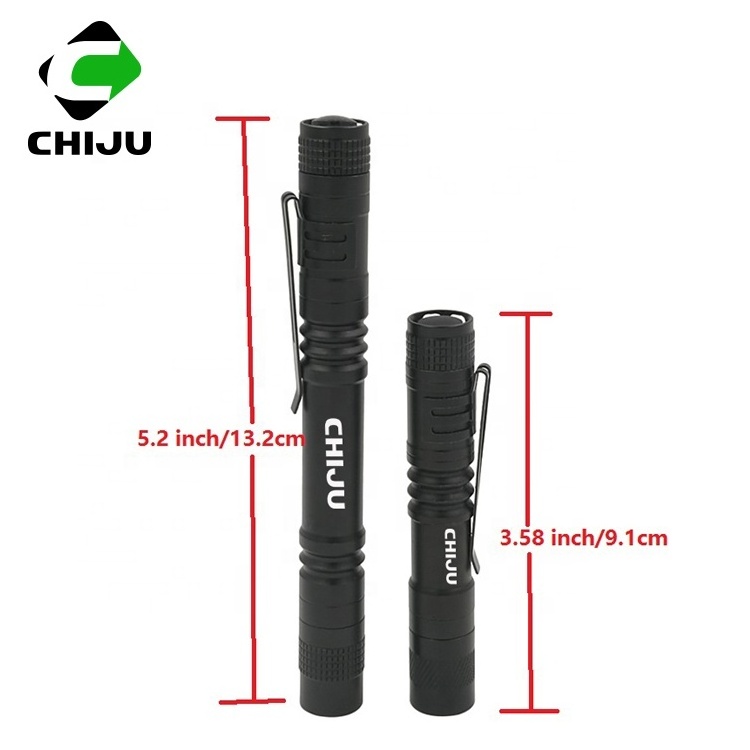 Super Bright LED Pen light Pocket Clip Tactical Torch Lamp Promotional Small Mini Flashlight