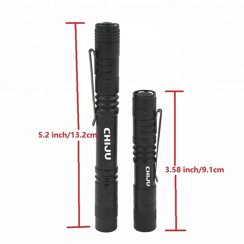 Mini AAA LED Tactical Flashlight Pocket Torch Light 150LM Doctor Pen Flashlight with Metal Clip