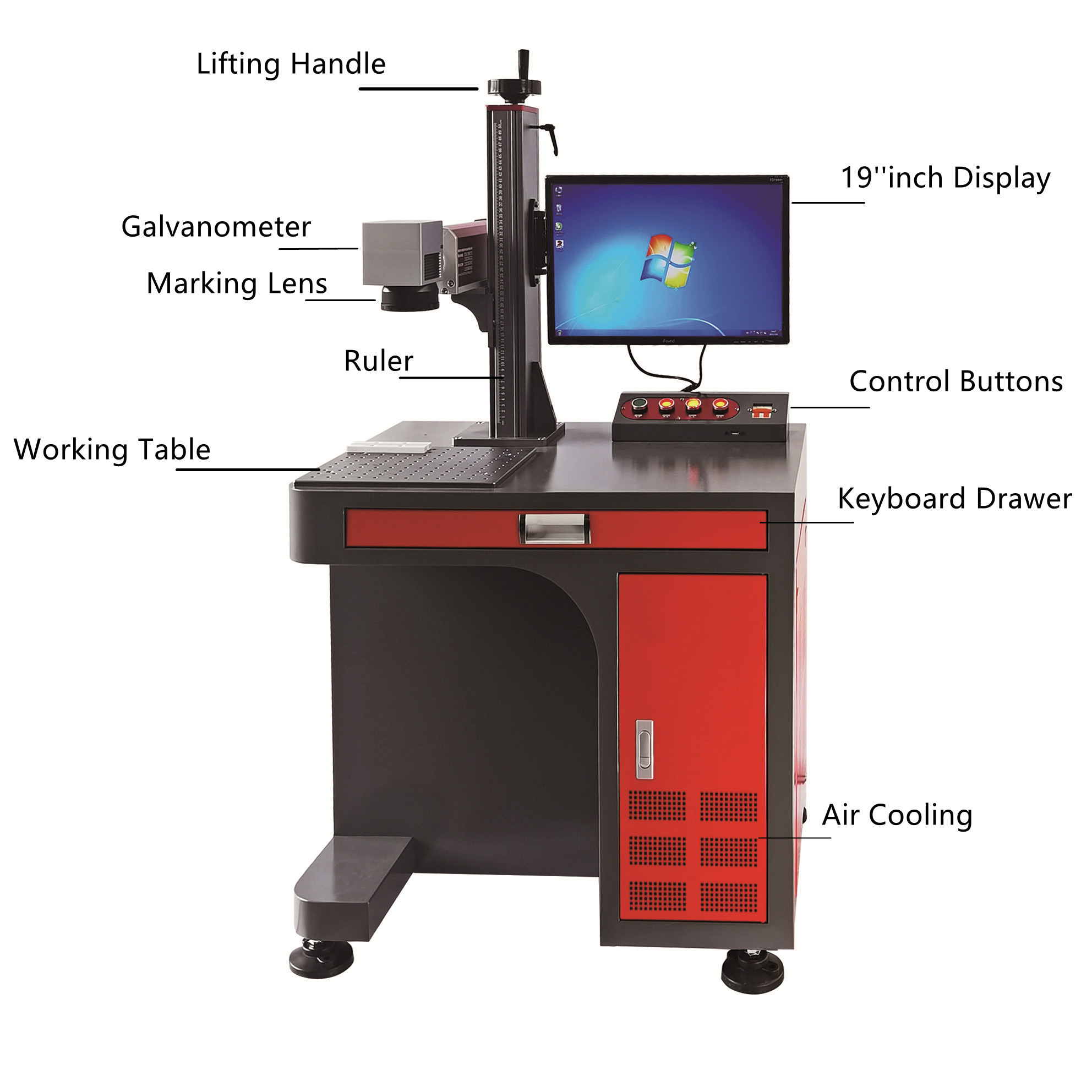 20w 30w 50w 70w 100w Fiber Laser Marking Machine Price fiber Laser Engraver laser Marker