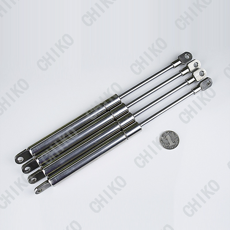 Stainless steel gas spring anti rust pneumatic hydraulic support stainless steel  gas strut telescopic support hydraulic rod