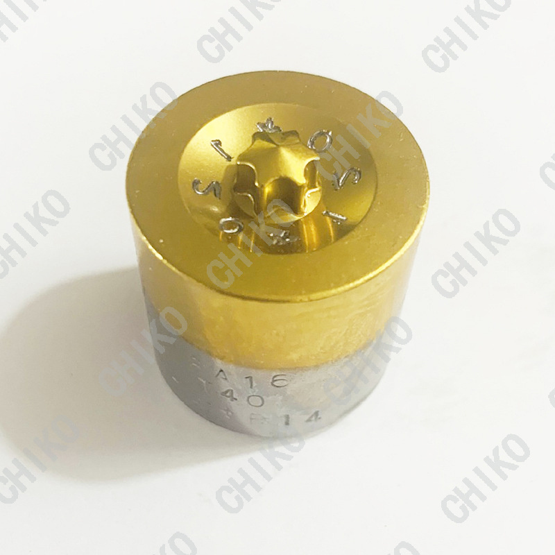 Hex Square Six-Lobe Phillips Screw Second Header Punch Die Tialn Tin Coated Screw Header Punches for JIS  ANSI DIN Screw