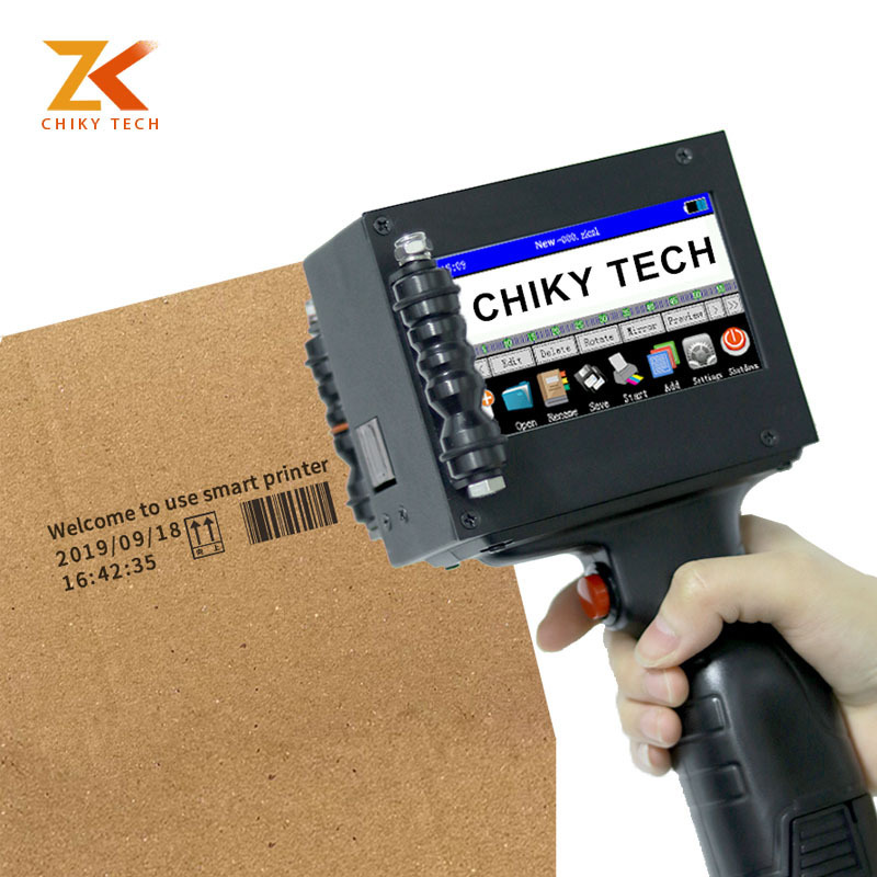 OEM Portable Lightweight Quick Drying Hand held Batch Number Handheld Inkjet Printer Expiry Date Coder Machine On Plastic Bag