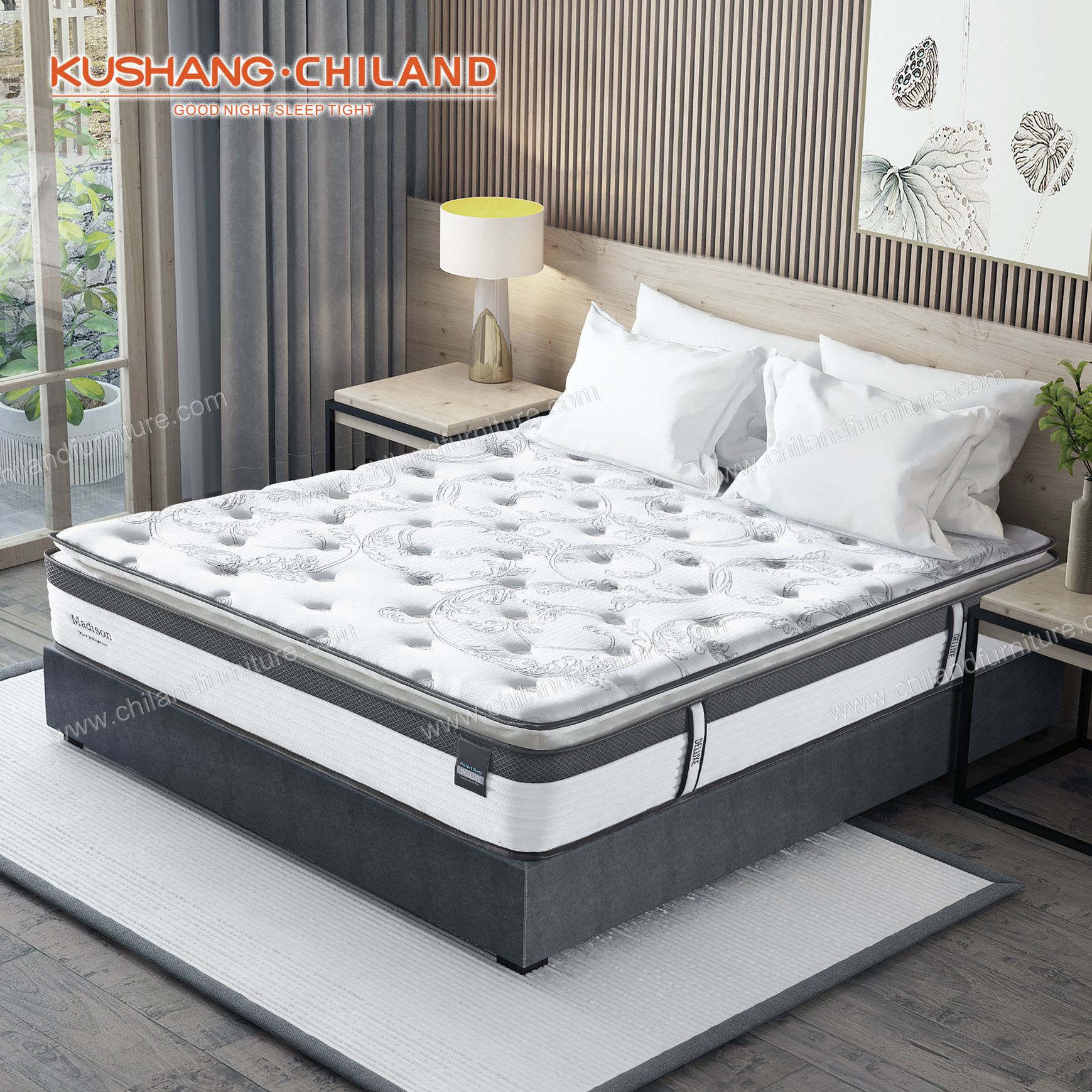 cheap price China factory  Sleep well  single size Pillowtop  top memory foam pocket spring mattress