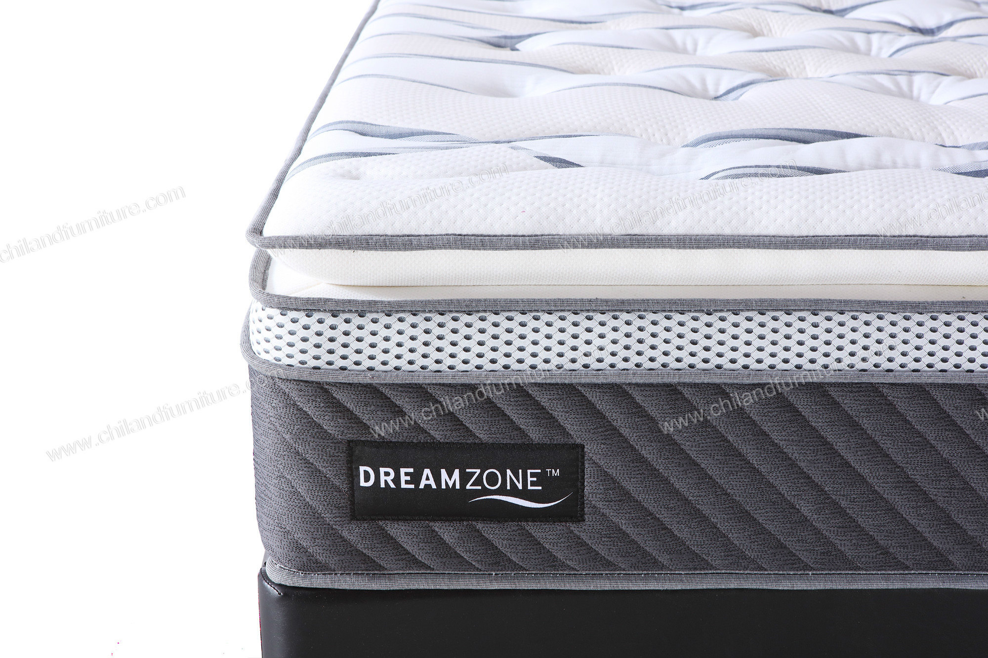 Air Mesh Pillowtop Design Free Sample Queen King Matelas Pocket  Spring Memory Foam Mattress with Box Packed