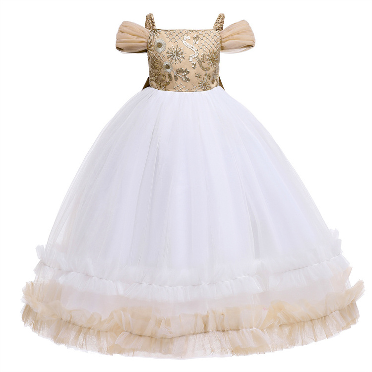 Christmas Children'S Wedding Dress Long Dress Gauze Princess Children Dress Girls Costume