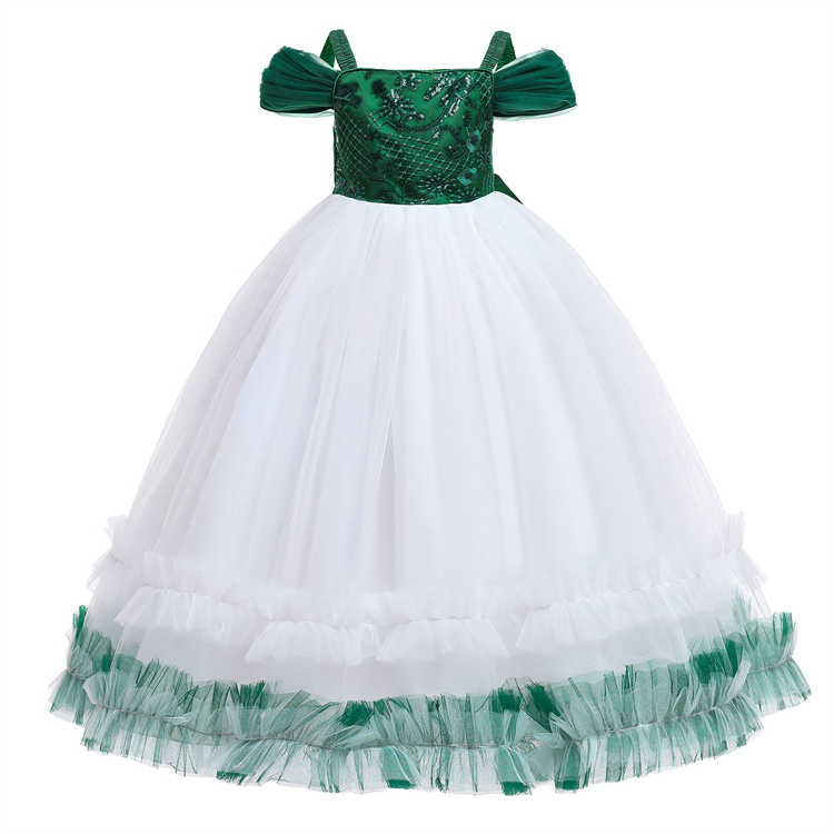 Christmas Children'S Wedding Dress Long Dress Gauze Princess Children Dress Girls Costume