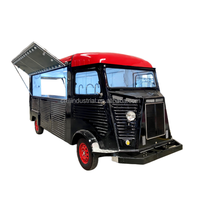 New Design Electric Mobile Kitchen Food Truck Coffee Burger Vans Cart Fast Dog Cat Bus Pet Ice Cream Combination Cart