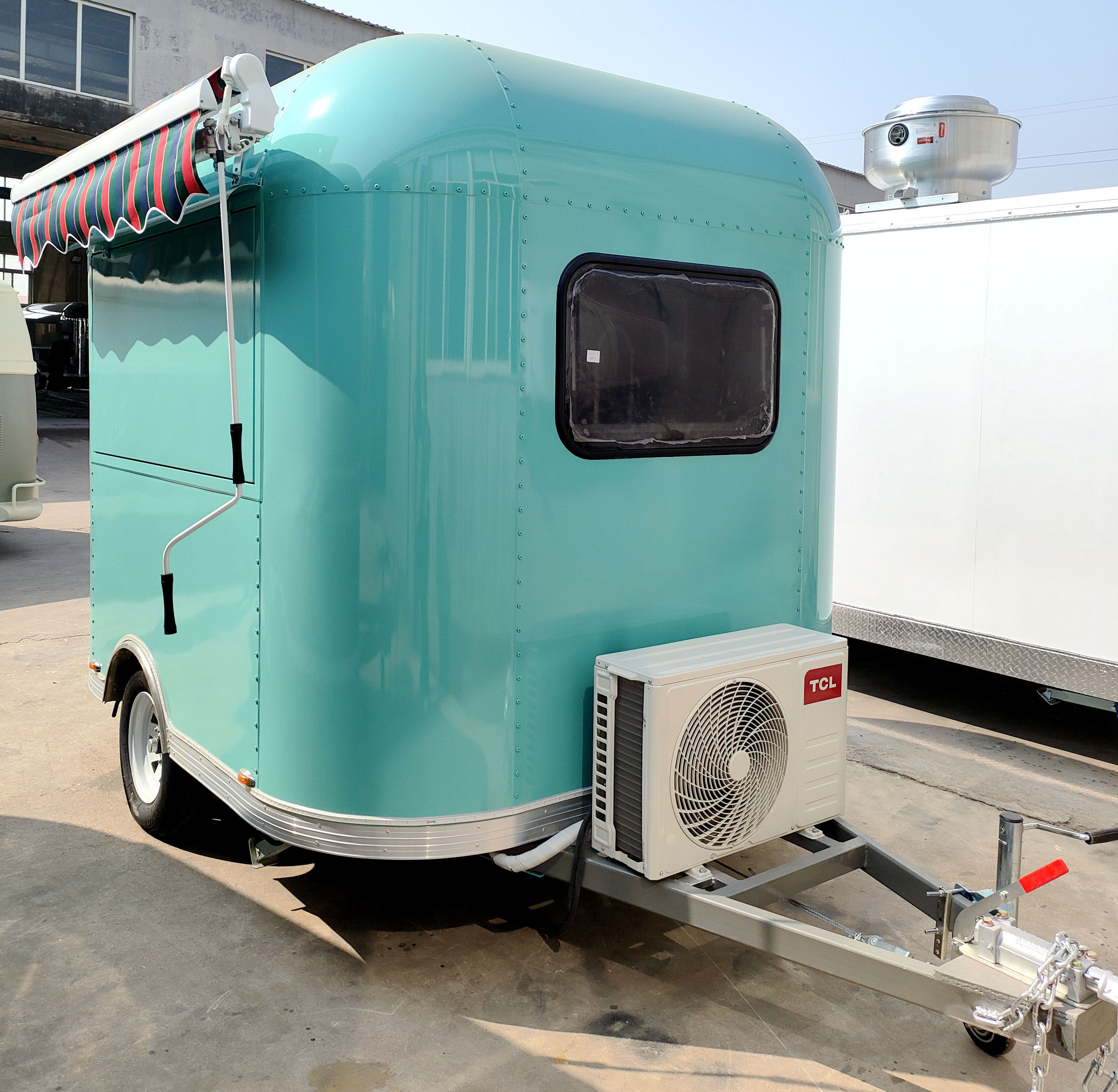 air conditioner equipped in food trucks mobile food trailer kitchen cart for sale