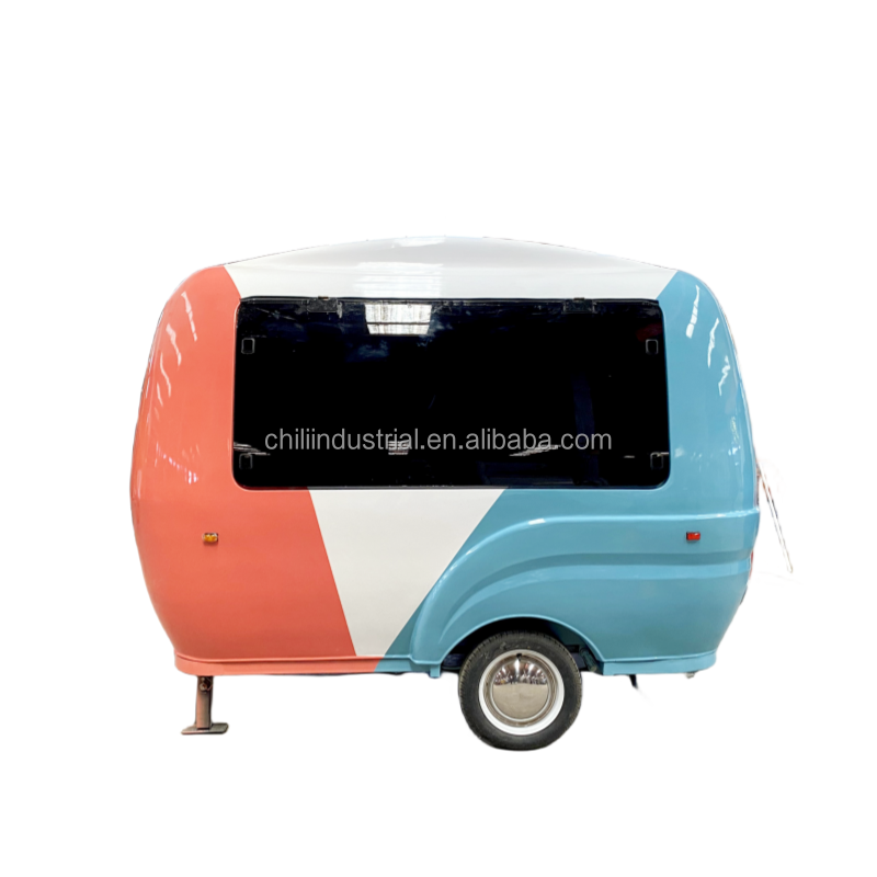 Ice Cream Mobile Truck Cart Fast Food Trailer with Equipment Vending Van Catering Fully Equipped Concession Small Street