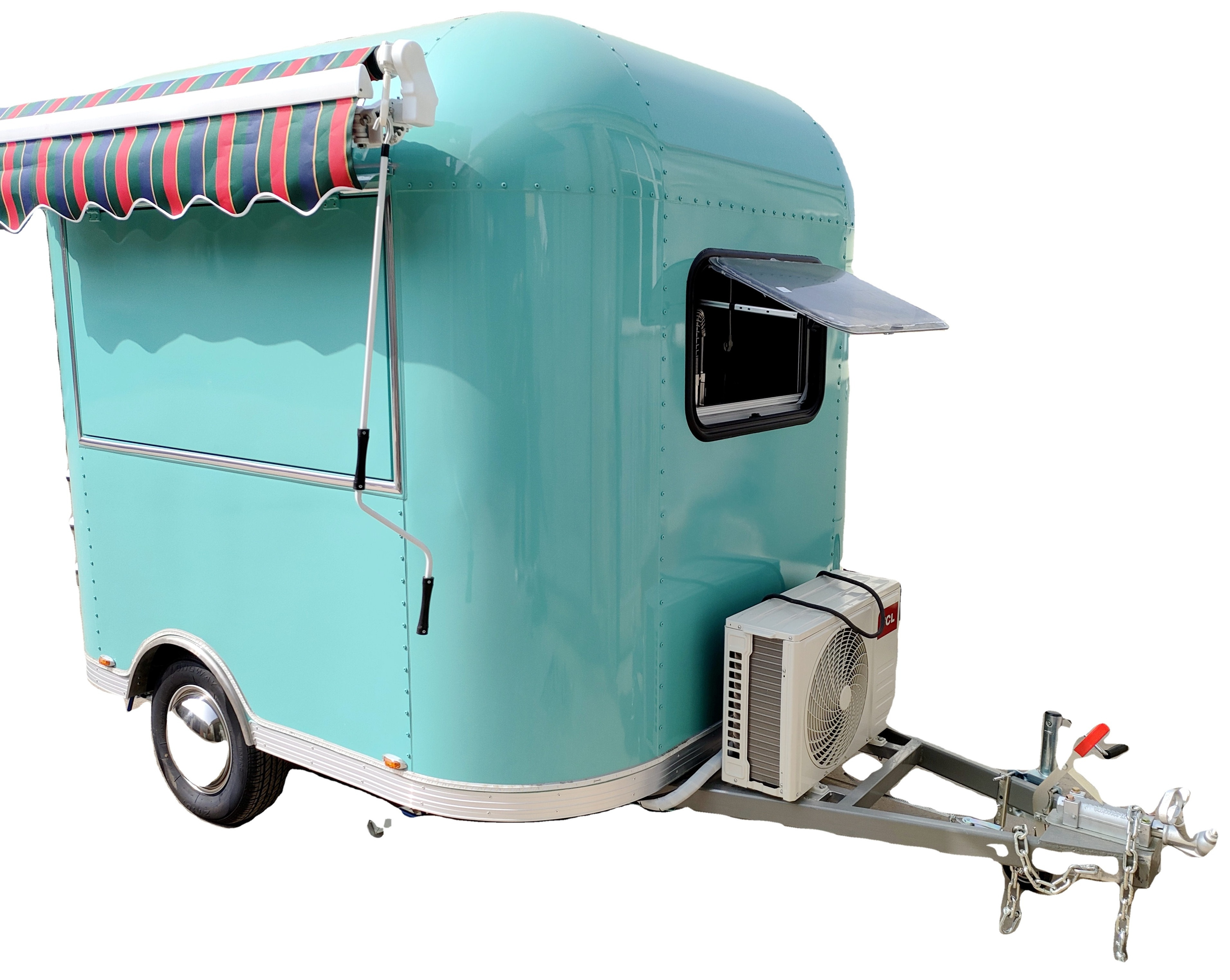 air conditioner equipped in food trucks mobile food trailer kitchen cart for sale