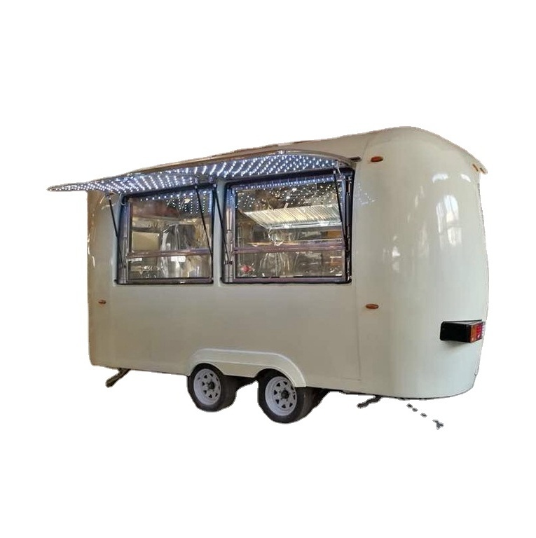 Refrigerated coffee bike food cart chicken food trailer Manufacture price charming appearance china concession gyros