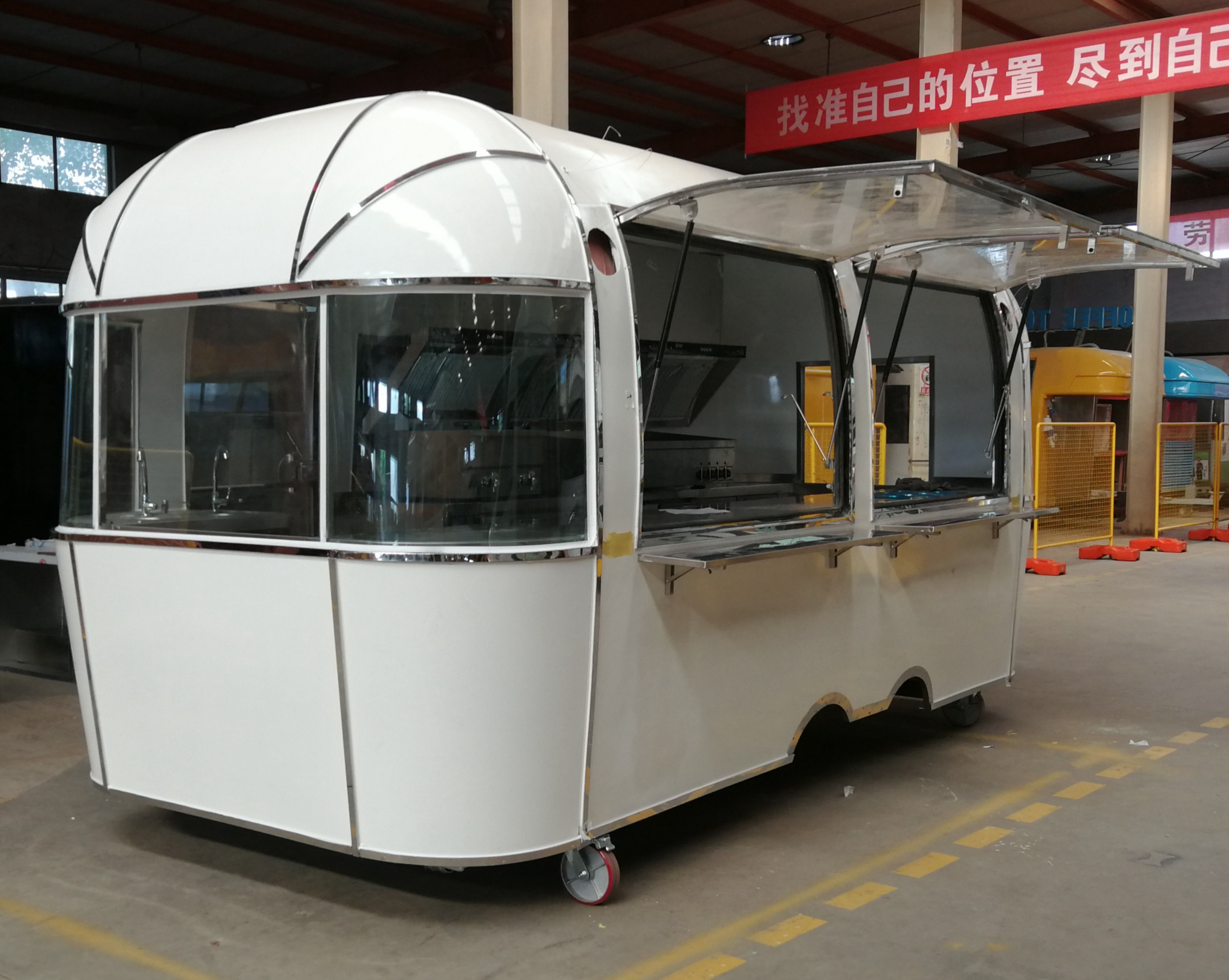 Refrigerated coffee bike food cart chicken food trailer Manufacture price charming appearance china concession gyros