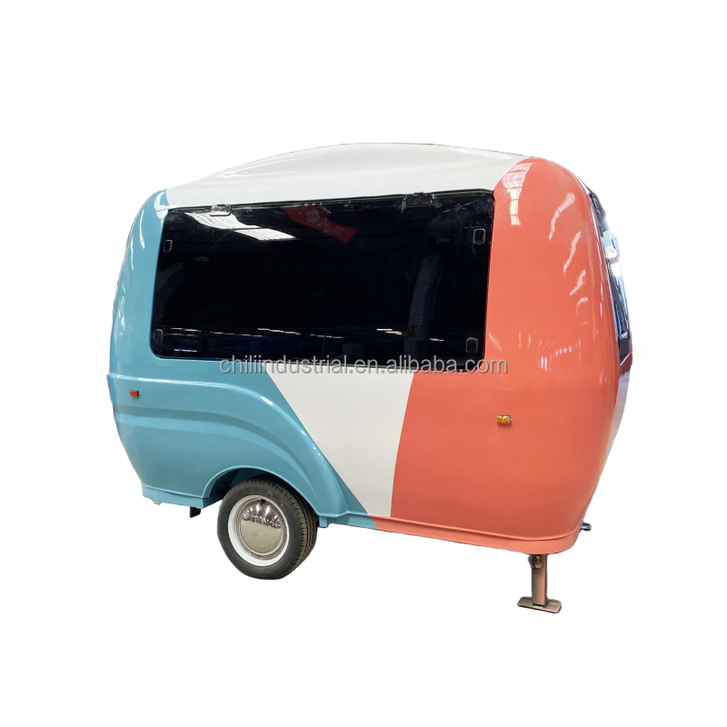 Ice Cream Mobile Truck Cart Fast Food Trailer with Equipment Vending Van Catering Fully Equipped Concession Small Street