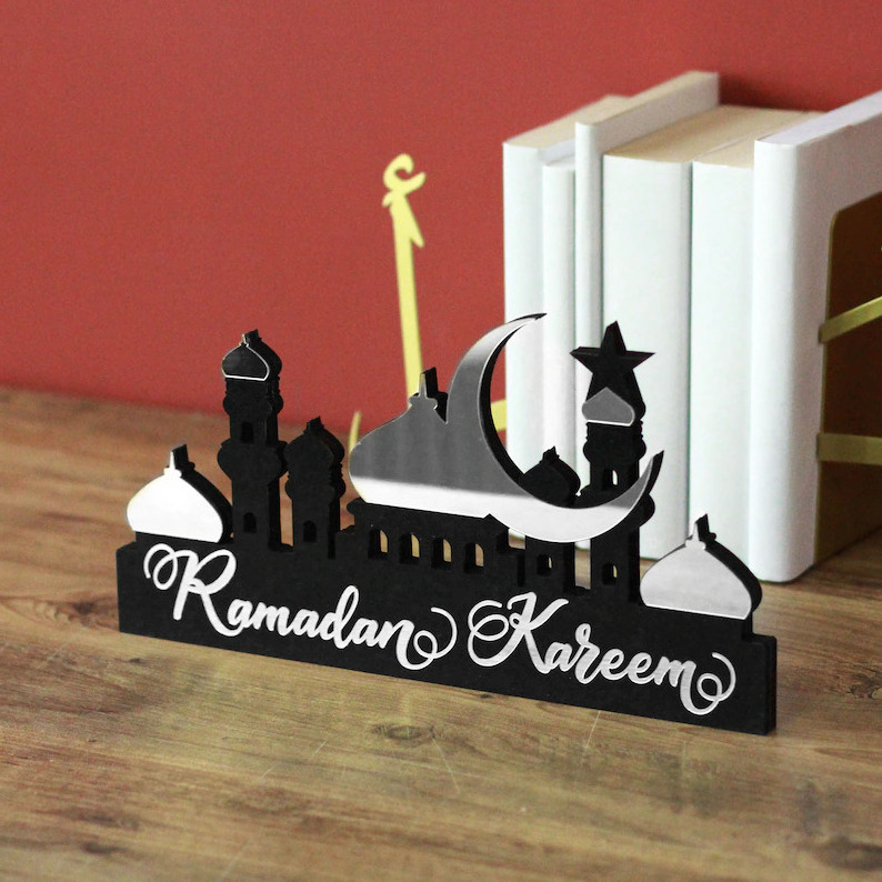 Gold Black Ramadan Mubarak Gift Ramadan Decor Eid Gifts Islamic Table Decor Eid Decor