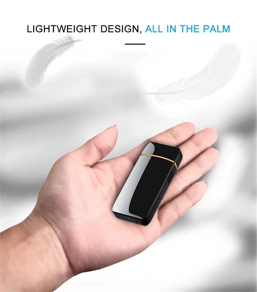 Best Selling 2023 Mini Windproof Usb Charging Lighter Gift Cigarette Lighters for Men Portable Rechargeable Electric Lighter