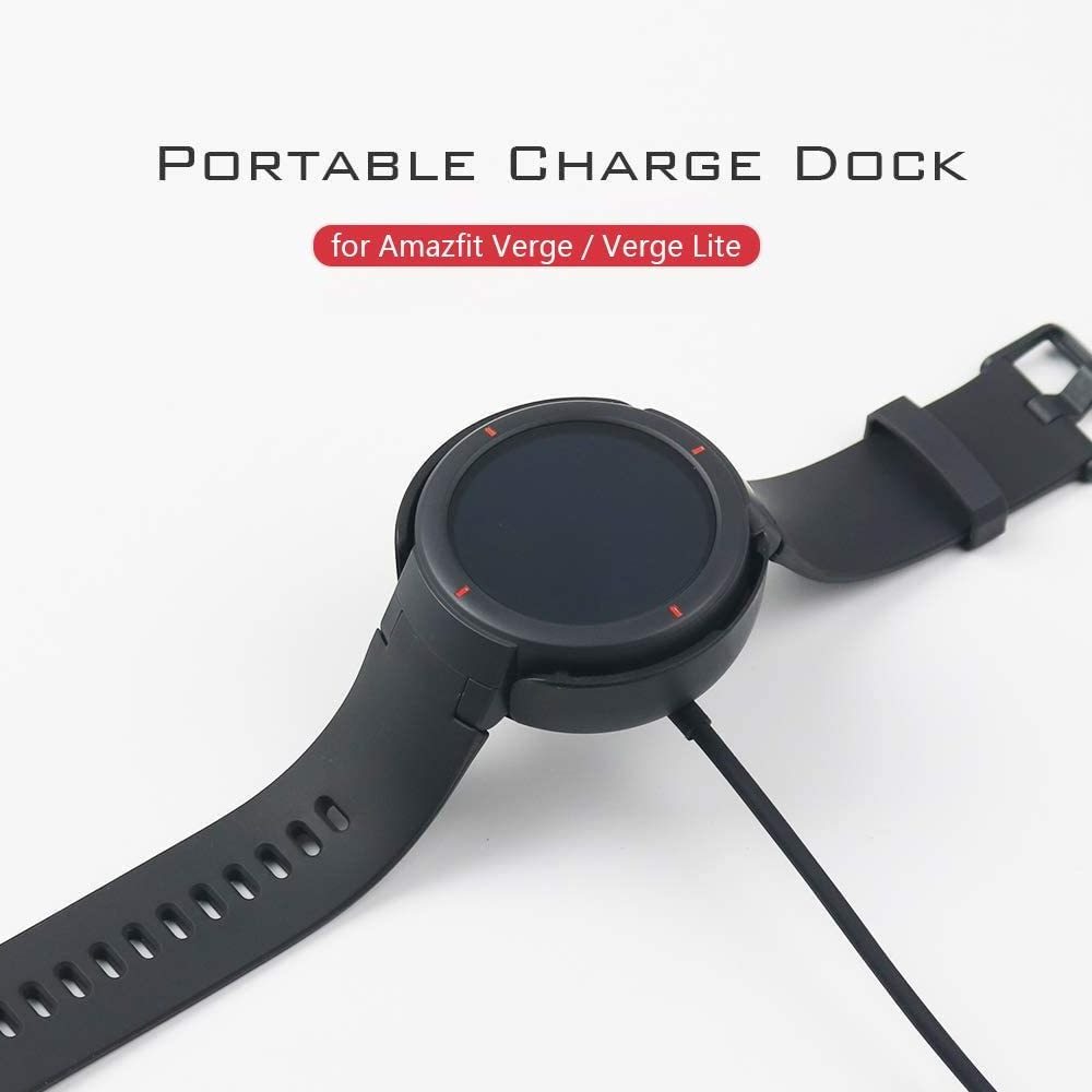 Portable Charger for Amazfit Verge Smartwatch Replacement Magnetic Charging Cable for Amazfit A1801/1808/1818 watch charger