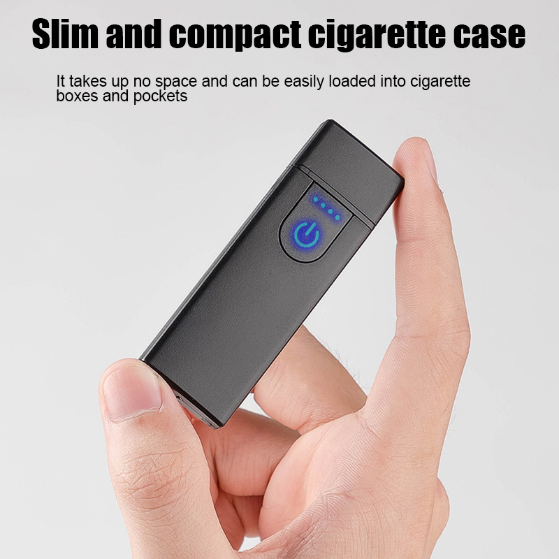 Trending 2024 Mini Usb Charging Lighter Gift Cigarette Lighters for Men Portable Touch Windproof Rechargeable Electric Lighter