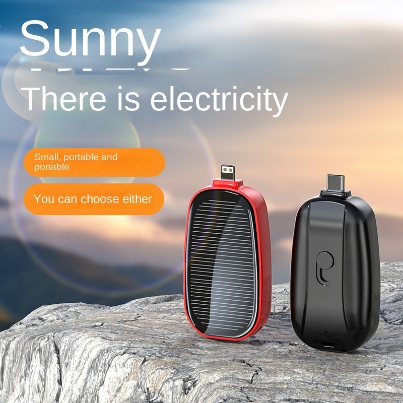 2024 Trending New Pocket Portable Power Stations Keychain Emergency Fast Phone Charger With Lithium Ion Battery Solar Power Bank