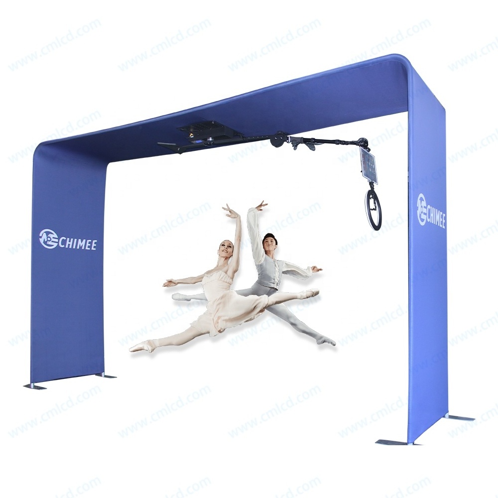 Easy 360 Photobooth with Software Rotating Machine Selfie Automatic 360 Video Booth Photoboothwith Flight Case