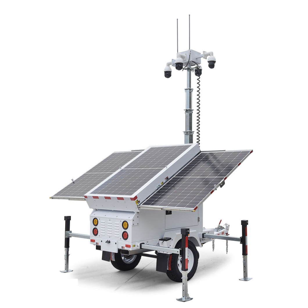 New ChimePower Genset Supporting Green Power Solar Energy System Led Solar Portable Light Tower Trailer