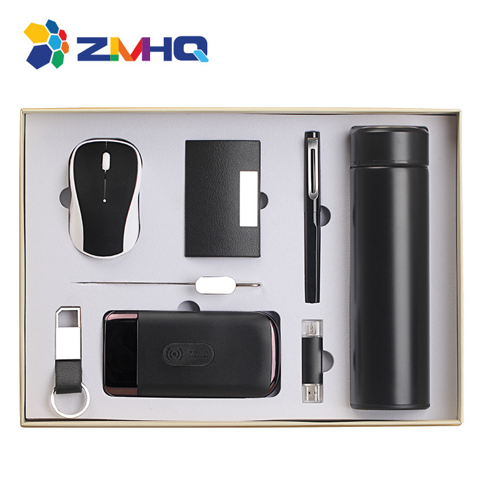 Vacuum Cup + USB Flash Drive +Pen + Power Bank + Key Chain + Name Card Holder + Mouse + Bookmark Wedding Giveaways Gifts