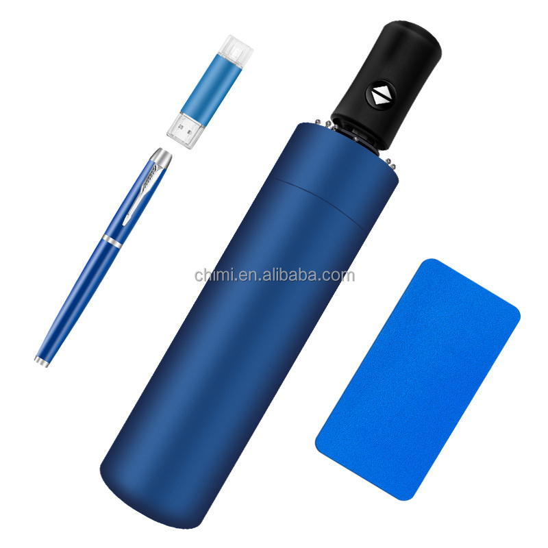 new year gift 2022 umbrellas with logo marker pens pen drive portable charger power bank souvenirs gift wedding supplies