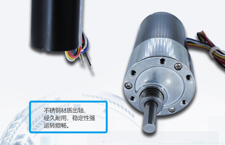 JGB37-3650 DC Brushless Reduction Motor Adjustable Speed Forward and Reverse Pulse Signal Feedback Gear  12V 24V  5RPM -1260RPM