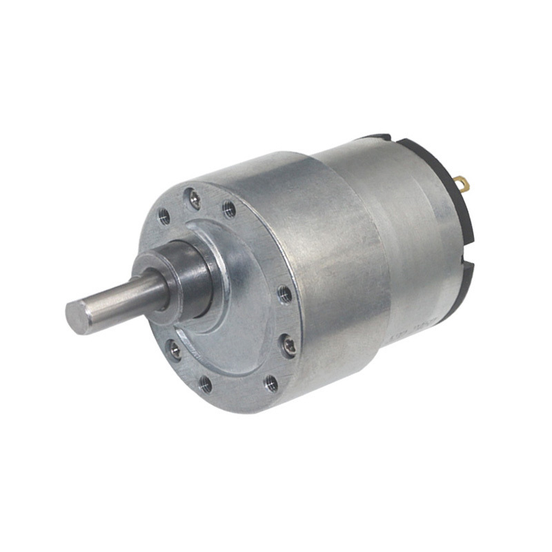 37mm Diameter Gearbox Geared Motor Dc Brush Gear Motor 7-960 Rpm Permanent Magnet IE 1 3 Months JGB37-520 Max 35kg.cm SZCMMOTOR