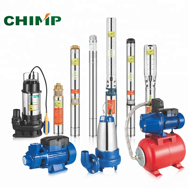 CHIMP Stainless Steel Sewage Submersible Pump Water Pump 0.75/1.0 HP Bomba De Lodo Dirty Water