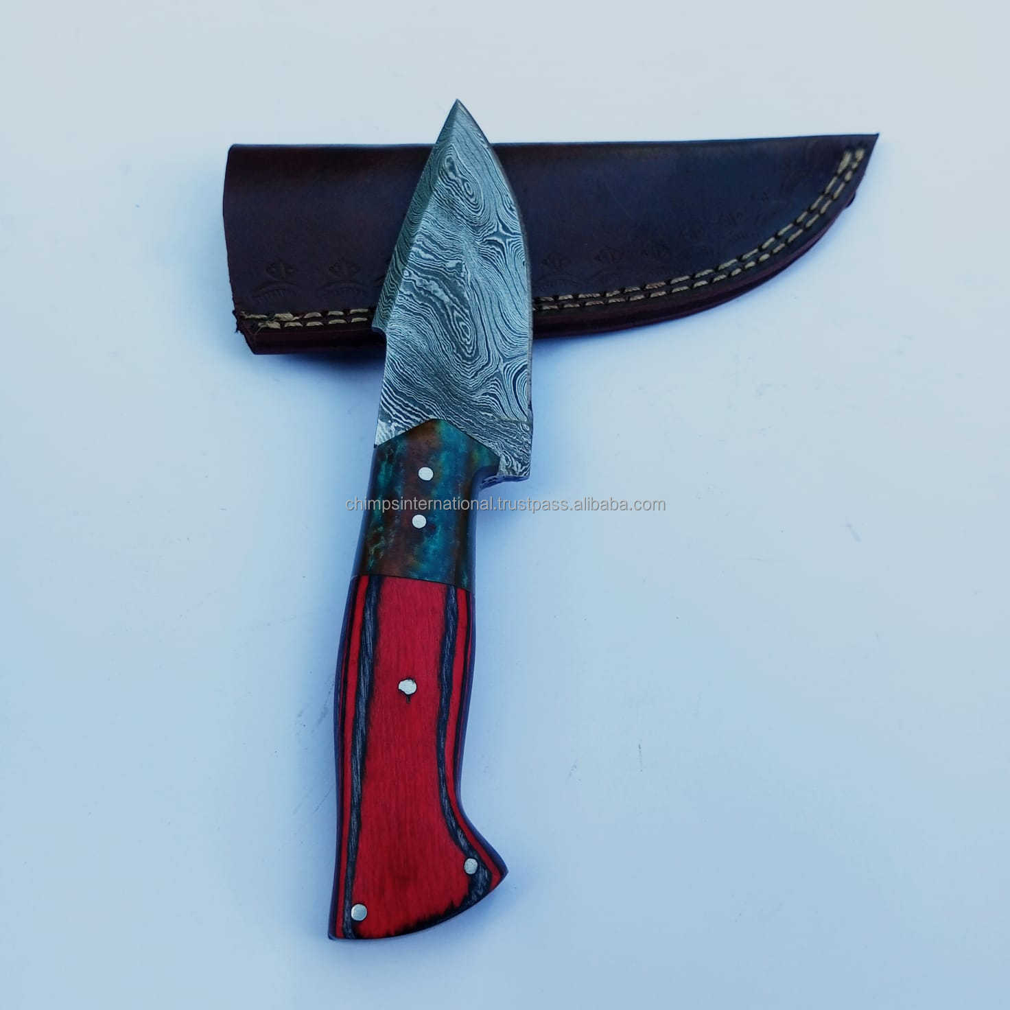 OEM Best Selling Outdoor Camping Tactical Damascus Steel Hunting Knife Promotion Survival line Camping Outdoor Knife