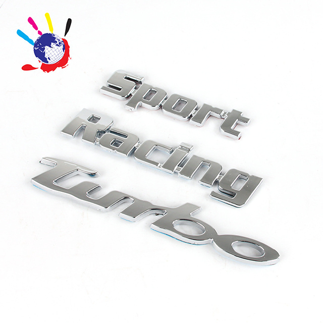 ABS chrome emblem 3D car logo enamel emblem