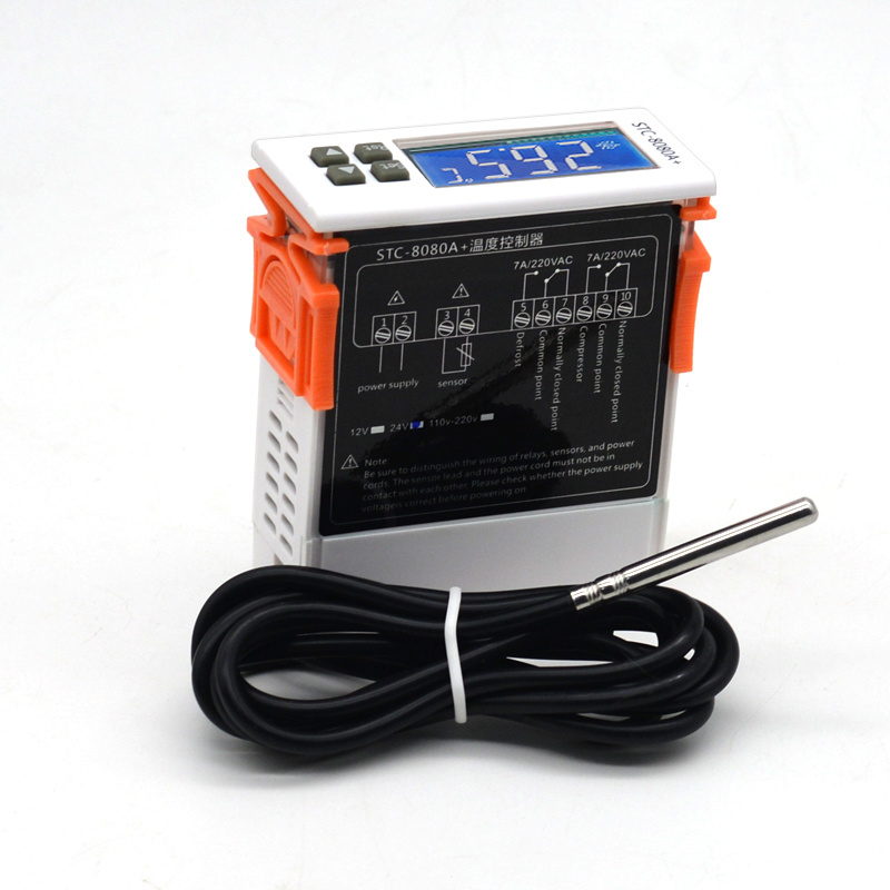 Hot sale DC 24V Dual Display Dual Temperature Adjustable Temperature Controller