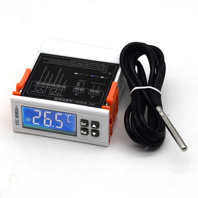 Hot sale DC 24V Dual Display Dual Temperature Adjustable Temperature Controller